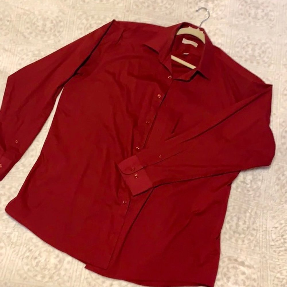 DESIGNER RED DRESS SHIRT